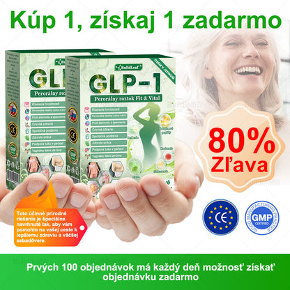 SVKBuildLeaf® GLP-1 6-v-1 Health Solution Perorálna tekutina (Len raz denne, viditeľné zmeny už za 7 dní) Pre obezitu, kardiovaskulárne ochorenia, cukrovku, spánkové apnoe, zdravie čriev, problémy s kĺbmi a ďalšie