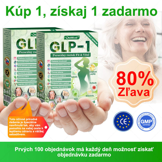 SVKBuildLeaf® GLP-1 6-v-1 Health Solution Perorálna tekutina (Len raz denne, viditeľné zmeny už za 7 dní) Pre obezitu, kardiovaskulárne ochorenia, cukrovku, spánkové apnoe, zdravie čriev, problémy s kĺbmi a ďalšie